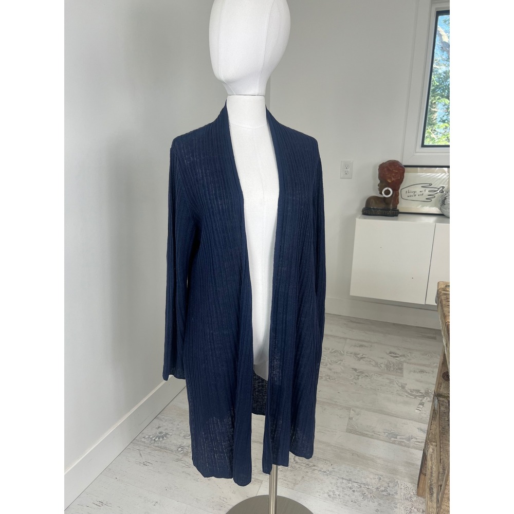 Eileen Fisher Open Front Cardigan 100% Organic Linen